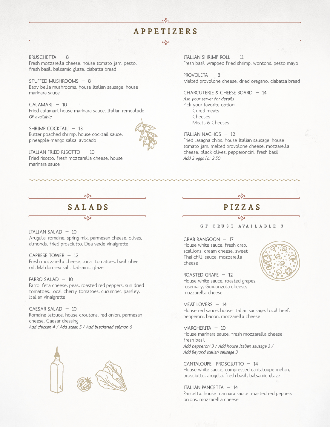 Menu Joy S Table